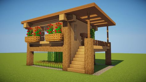 Survival House, House In Minecraft, Minecraft Decoration, Minecraft Houses Survival, Minecraft Mansion, Minecraft World, Minecraft Houses Blueprints, Minecraft House Plans, Easy Minecraft Houses