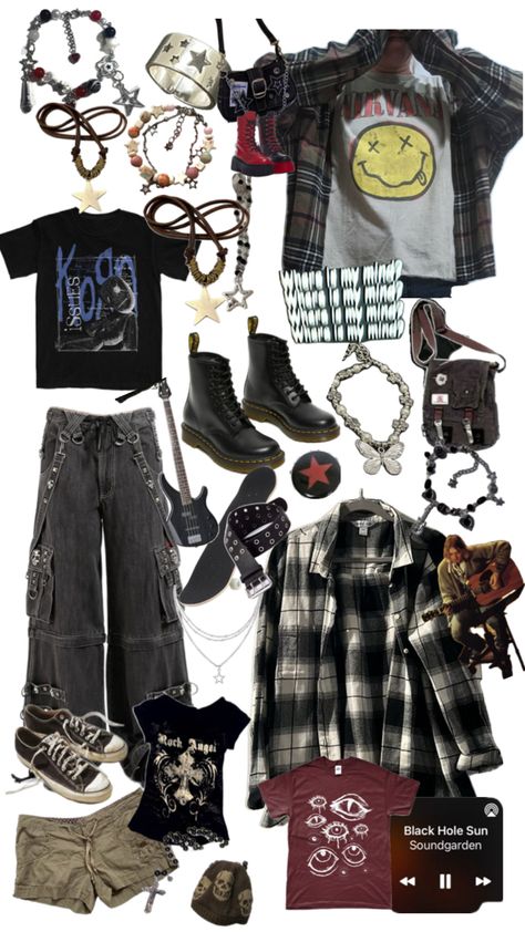 #grunge #nirvana #ootd #outfit #cute #sad #emo #fart #ate #cute #cool Street Style Outfits Casual, Grunge Fits, Outfit Cute, Swaggy Outfits, Alternative Outfits, Really Cute Outfits, Ootd Outfit, Edgy Outfits, Swag Outfits