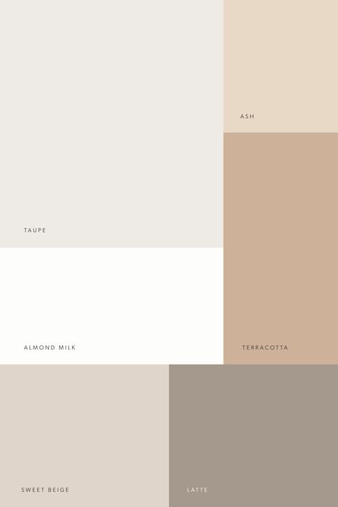 Earthy Neutral Colour Palette, White Tones Paint Colors, Cold Neutral Color Palette, Neutral Desert Color Palette, Modern Muted Color Palette, Oatmeal Colour Palette, Neutrals And Green Color Palette, Neutral Palette With Pops Of Color, Light Natural Color Palette