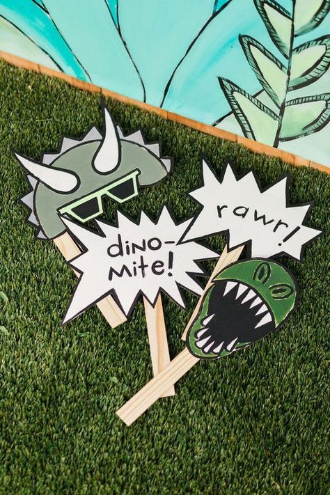 Dinosaur Photo Booth, Superhero Photo Booth, Dinosaur Photo, Wedding Photo Booth Props, Dinosaur Themed Birthday Party, Dino Birthday Party, Dino Birthday, Dino Party, Dinosaur Theme