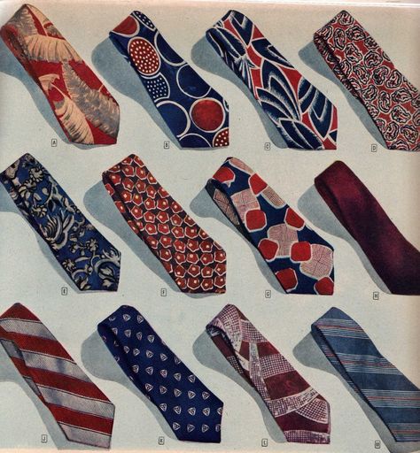 1940s Mens Fashion, Mens Fashion Vintage, Diesel Punk, Tie Pattern, Tie Men, Guys And Dolls, Military Outfit, Wedding Ties, 1940s Fashion