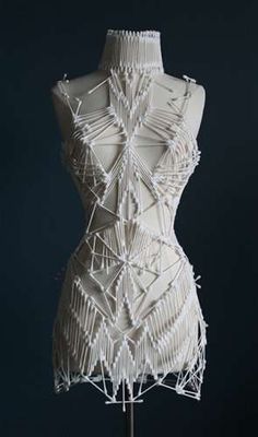 Body adornments on Pinterest | Paper Dresses, Anselm Kiefer and ... Horace Pippin, Awards Dress, Bust Form, Recycled Dress, Sculptural Fashion, Art Writing, Diy Kostüm, Paper Fashion, Paper Dress