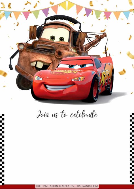 Get Rev Up the Fun: A Guide to a Lightning McQueen-Worthy Cars Theme Party #free #freeinvitation2019 #birthday #disney #invitations #invitationtemplates Mcqueen Party Invitation, Pixar Cars Invitations, Cars Theme Invitation Template, Lightning Mcqueen Photo Booth, Cars Theme Birthday Party Invitations, Cars Birthday Invite, Lightning Mcqueen Birthday Invitations, Disney Cars Birthday Invitations, Lightning Mcqueen Invitations