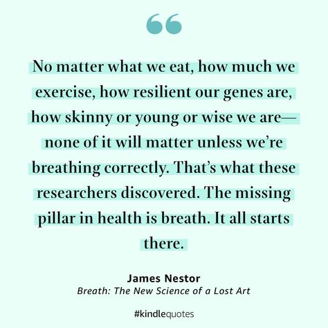 Breathe James Nestor, James Nestor Breath, Deep Breathing Quotes, Breath Work Quotes, Breathing Art, Yoga Vibes, Heath Tips, Fitness Content, Integrative Health