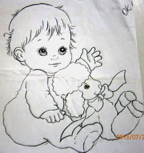 Baby Coloring Pages, Baby Painting, Art Drawings Sketches Pencil, Baby Drawing, Baby Embroidery, Art Drawings Sketches Creative, Art Drawings For Kids, Baby Art, Art Drawings Sketches Simple