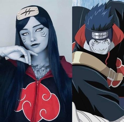 Naruto Halloween Costumes, Akatsuki Cosplay, Naruto Costumes, Halloween Parejas, Anime Cosplay Ideas, Anime Cosplay Makeup, Anime Makeup, Naruto Cosplay, Cosplay Diy