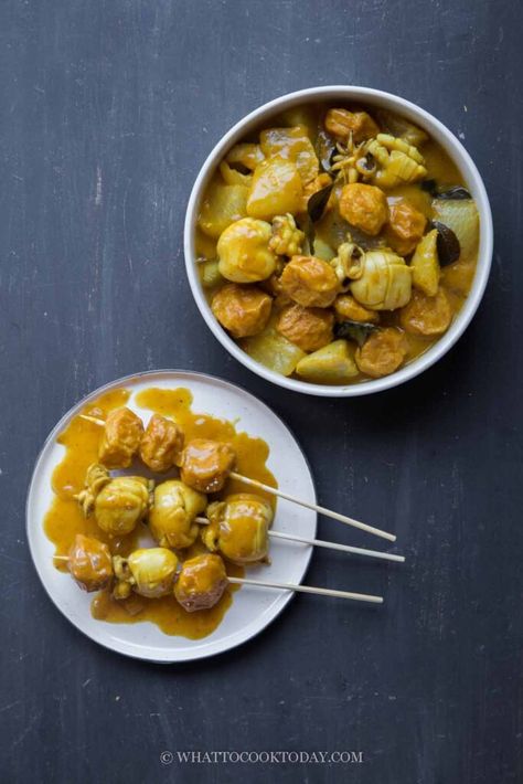 Curry Fish Balls Curry Fish Balls, Curry Fish, Fish Balls, Fish Ball, Food And Drink, Fish