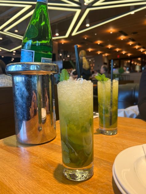 Minty and Green Aesthetic Drink from Earls Aesthetic Drink, Green Aesthetic, Mojito, Drinks, Green