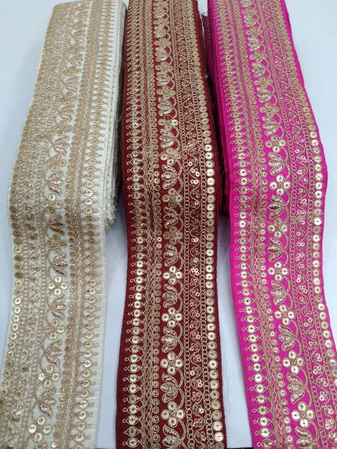 Laces For Blouse Border, Saree Laces And Borders, Saree Border Designs Lace, Lace Fancy, Crochet Unique, Wedding Lehenga Designs, Traditional Blouse Designs, Latest Model Blouse Designs, Indian Bride Outfits