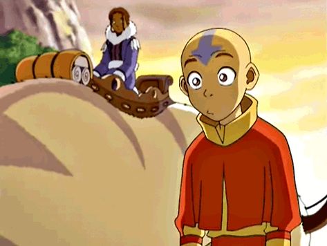 Avatar: The Last Airbender | 19 Kids Shows That Are Even Better To Watch As An Adult Aang Gif, Aang Avatar, Asami Sato, Photo Funny, Yip Yip, Avatar Funny, Avatar Series, Animation Gif, Korra Avatar