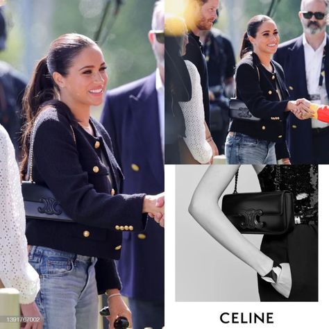 Celine Triomphe Chain Shoulder Bag, Celine Boston Bag Outfit, Celine Triomphe Bag Outfit, Celine Bag Outfit, Clutch Bag Outfit, Triomphe Celine, Celine Triomphe Bag, Triomphe Shoulder Bag, Cuir Triomphe