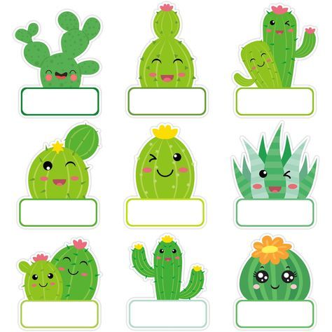 PRICES MAY VARY. Package Includes: You will get 135 pieces of cactus name stickers for kids in 9 styles, enough quantity will satisfy your various demands. Premium Material: The cactus rainbow name tags are made of high quality self-adhesive paper, easy to tear off and adhere to the surface of most objects, and will not leave a trace after the removal. Easy to Write: You can write your name on these name tag stickers, and then put them on tables, cabinets, books or desk, enough areas and easy to Cactus Name Tags, Desk Cubby, Classroom Back To School, Cactus Names, Cute Cactus, Bulletin Board Decor, School Labels, Door Decorations Classroom, Student Office