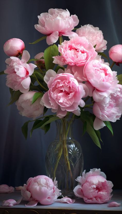 Peony Aesthetic, Peonies And Hydrangeas, Peony Wallpaper, Boquette Flowers, Wallpaper Nature Flowers, Cat Air, Flower Art Images, Beautiful Flower Arrangements, Deco Floral