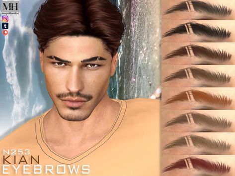 Sims 4 Cc Hair Eyebrows, Sims 4 Cc Black Eyebrows, Sims 4 Men Lashes, The Sims 4 Cc Men Eyebrows, Sims 4 Cc Guys Face, Sims Cc Male Eyebrows, Sims 4cc Eyebrows, Sims 4 Realistic Eyebrows, Sims 4 Birthmarks Cc