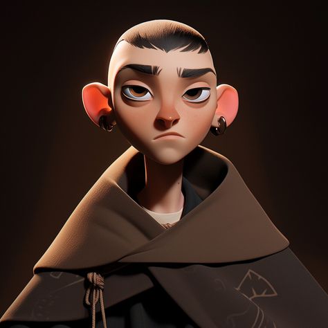 ArtStation - Poncho, CINEMARIACHI Street Artist Character Design, 3d Chara Design, Stylized Character, Zbrush Character, 3d Portrait, Comic Face, Digital Sculpture, 3d Artwork, Vinyl Toys