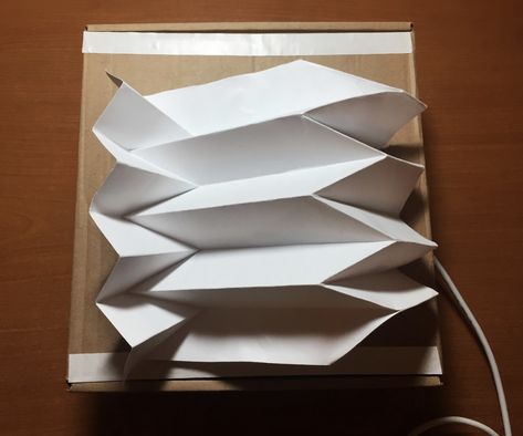 Folding Structure, Sheet Of Paper, Arduino, Origami, Cool Designs, Pattern, Design