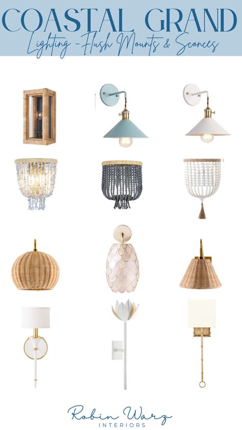 Hamptons Decorating, Coastal Bathroom Lighting, Small Hanging Lights, Coastal Light Fixtures, Coastal Pendant Lighting, Master Bath Lighting, Beach House Lighting, Garden Wall Lights, Coastal Lighting