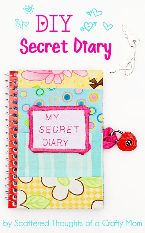 Make your own Secret Diary Diy Scrapbooking Ideas, Journal Making Ideas, Diy Lock, Bullet Journal 2020, Diary Diy, Crafty Mom, Journal Making, Secret Diary, Cute Journals