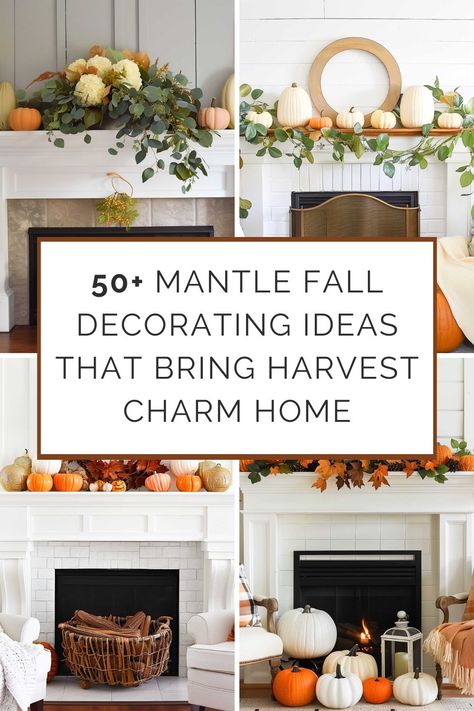 🍂🕯️ As the leaves start to turn and there's a chill in the air, it's time to cozy up your home's focal point - the mantle. Welcome to your ultimate guide for transforming your fireplace Fall Floral Mantle Decor, Mantle Decor Thanksgiving, Autumn Mantel Decorating Ideas, Hobby Lobby Fall Mantle Decor, Fall Mantles Ideas Farmhouse, Thanksgiving Mantle Decorating Ideas, Thanksgiving Mantel Decorating Ideas, Mantel Fall Decorating Ideas, Fall Hearth Decor Ideas