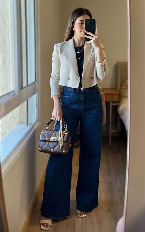 Business Casual Outfits For Work, Everyday Fashion Outfits, Casual Day Outfits, Elegante Casual, Classy Work Outfits, Easy Trendy Outfits, Stylish Work Outfits, Outfit Trends, Casual Chic Outfit