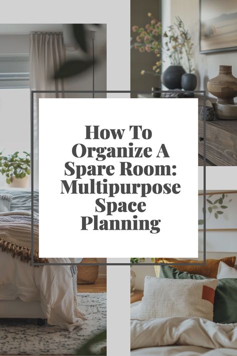 Discover strategies for organizing a spare room into a versatile, multipurpose space. Learn to define distinct areas for various activities, such as a home office, guest bedroom, or workout area, using furniture placement and storage solutions. This guide offers tips on maximizing functionality without sacrificing style or comfort, ensuring your spare room meets all your needs efficiently. How To Add Space To Your Home, Bedroom To Living Room Convert, Multipurpose Room Layout, Spare Room Ideas What To Do With A, Office Exercise Room Combo, Multi Function Room Ideas, Multi Use Room Ideas, Combining Furniture, Multipurpose Room Office