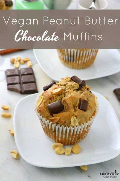 Vegan Peanut Butter Chocolate Muffins - Labeless Nutrition Peanut Butter Chocolate Muffins, Butter Muffins, Beautiful Baking, Peanut Butter Muffins, I Can Control, Vegan Peanut Butter, Peanut Butter Lovers, Vegan Comfort Food, Peanut Butter Chocolate