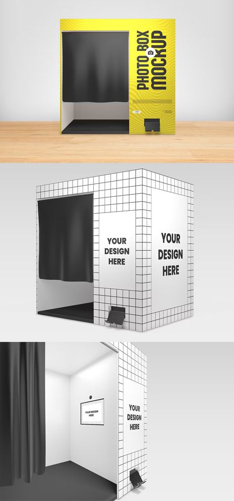 Photo Booth Box With Photo Collage Mockup Photo Booth Box, Photo Booth Photo, Diy Photo Booth, Photo Box, Box Mockup, Photography Wallpaper, Wallpaper Downloads, Photo Collage, Photo Booth