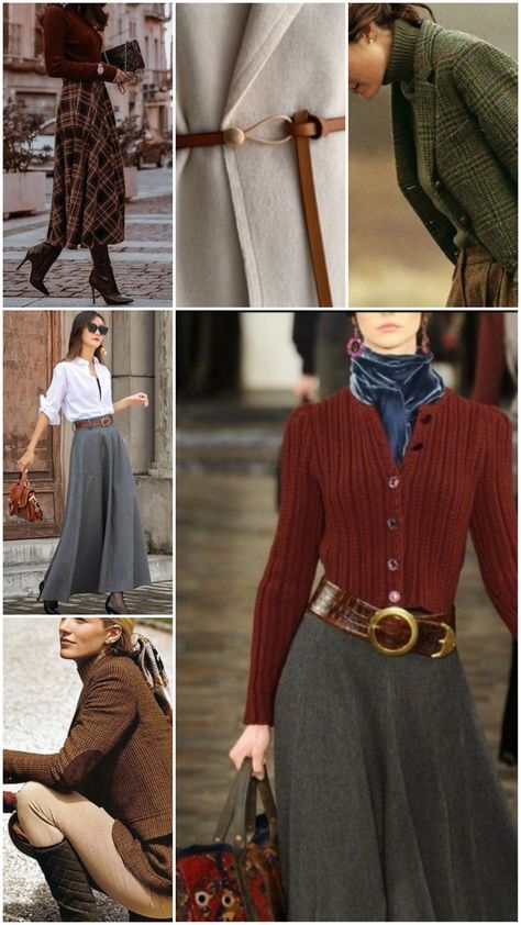 English Countryside Outfits Women, Modern Country Outfits, Beth Harmon Outfits, British Heritage Fashion, Skirt Outfits For Women, European Autumn, English Country Fashion, Fall Skirt Outfits, Countryside Outfit