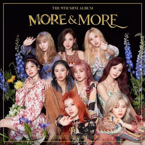 TWICE 'MORE & MORE' ALBUM COVER More More Twice, Twice More & More, Oppa Gangnam Style, Twice Album, Pop Albums, Dont Call Me, Pop Songs, Latest Albums, More More