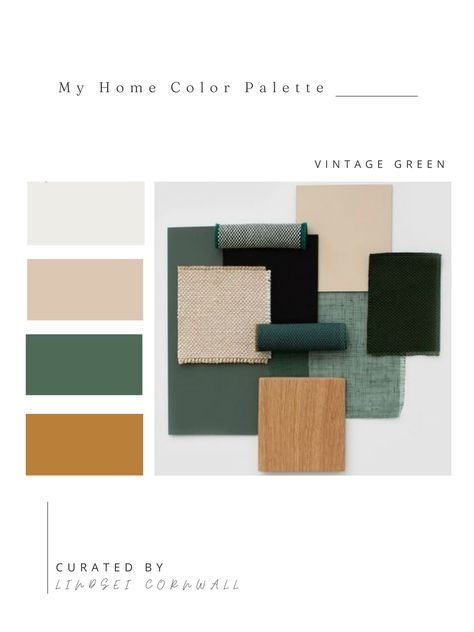 Paint color palettes Green Color Palette Living Room, Green Living Room Color Scheme, Office Color Palette, Color Palette Vintage, Green Bedroom Colors, Mid Century Modern Color Palette, Home Color Palette, Color Palette Interior Design, Vintage Setting