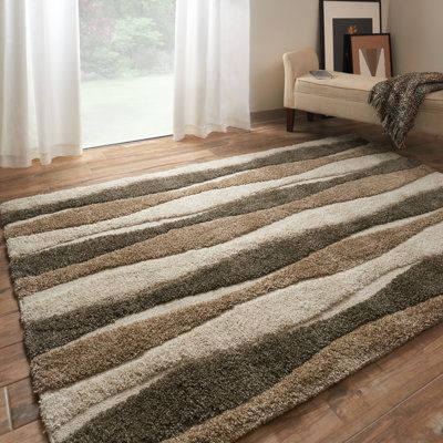 Alexander Home, Earth Tone Color, Earth Tone Colors, Beige Area Rug, Shag Area Rug, Brown Rug, Transitional Design, Beige Rug, Beige Area Rugs