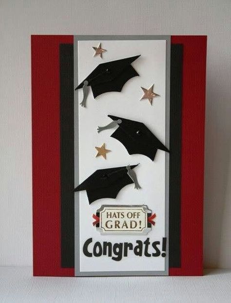 Graduation Graduation Cards Homemade, Stampin Up Graduation Cards, Folder Decorado, Pizza Craft, Graduation Cards Handmade, Grad Cards, Congrats Card, Graduation Card, Graduation Cards