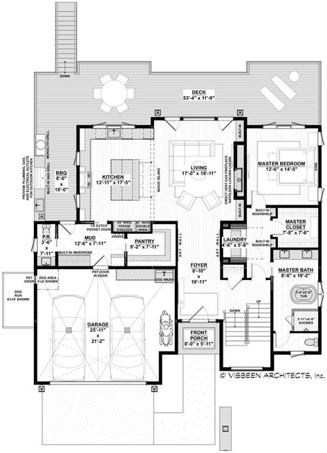 Contemporary Style House Plan - 4 Beds 4.5 Baths 4159 Sq/Ft Plan #928-352 - BuilderHousePlans.com Ultra Modern Floor Plans, Contemporary Mansion Floor Plan, 5 Bedroom Contemporary House Plans, Midcentury House Plans, Modern Japanese Floor Plan, Large Japanese House Floor Plan, House Arch Design, Home Design Floor Plans, Model House Plan