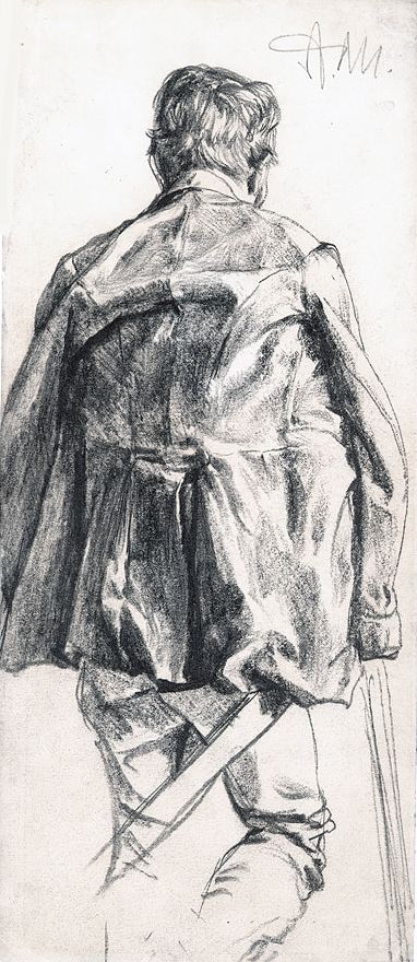 adolf menzel b.1815-1905 Adolf Wolfli Art, Adolph Menzel Drawing, Old Master Drawings, Adolf Von Menzel, Old Masters Drawings Sketches Study, Old Master Figure Drawing, Drapery Drawing, Painter Artist, Drawing Studies