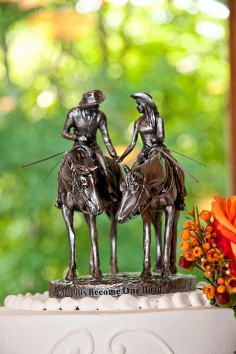 "Two trails become one road" is most definitely going to be my cake topper!