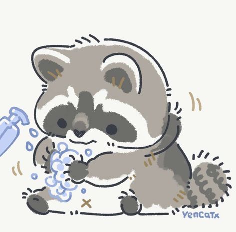 Toast The Raccoon, Raccoon Drawing, Raccoon Art, 강아지 그림, Cute Raccoon, Cute Cartoon Drawings, Racoon, Cute Little Drawings, 영감을 주는 캐릭터