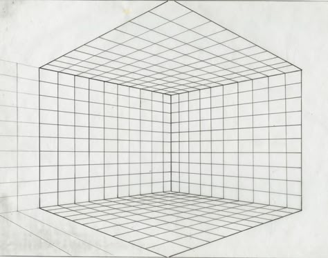 Perspective Template, One Point Perspective Grid, 1 Point Perspective Cubes, 2 Point Perspective Drawing Architecture Building, One Point Perspective Room Drawing Art Projects, How To Draw Perspective, One Point Perspective Room Easy, Perspective Grids, Room Perspective Drawing