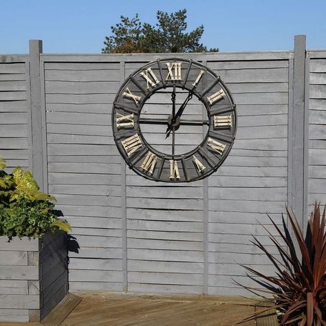 Large Garden Water Features, Tea Cup Planter, Easy Backyard Diy, Garden Clocks, Outdoor Wall Clocks, Fairy Castle, Garden Water Feature, Outdoor Clock, Web Design Marketing