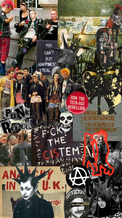 punk’s not dead. #punk #punkrock #punksnotdead #wallpaper Punk Aesthetic Art, Punk Wallpaper Aesthetic, Punk Wallpaper Iphone, Wallpaper Punk, Punk Aesthetic Wallpaper, Punk Visual Art, Bands Wallpaper, Punk Moodboard, Punk Rock Wallpaper