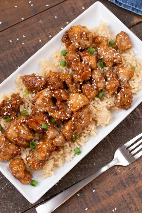 Healthy Sesame Chicken Healthy Sesame Chicken Recipe, Healthy Sesame Chicken, Sesame Chicken Recipe, Beet Recipes, Easy Healthy Meal Prep, Low Sodium Recipes, Sesame Chicken, Chicken Meal Prep, Quick Healthy Meals