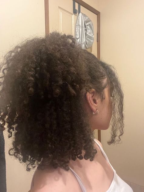 Half Up Hairstyle, Cabello Afro Natural, Mixed Curly Hair, Hamptons Coastal, Quick Natural Hair Styles, Cute Curly Hairstyles, Dyed Natural Hair, Curly Hair Styles Easy, Hairdos For Curly Hair