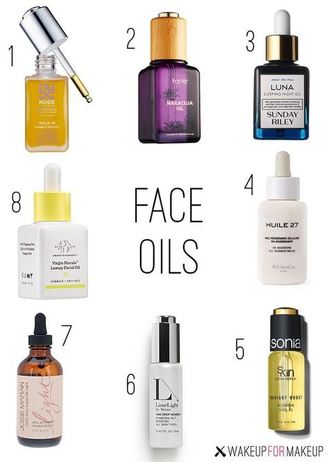 8 Awesome Face Oils - Wake Up For Makeup Face Oils Best, Derma Cosmetics, Model Beauty Secrets, Dry Skin Routine, Maracuja Oil, Tumeric Face Mask, Face Oils, Face Care Routine, Oil For Dry Skin