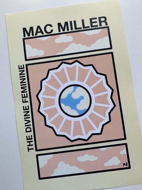 The Divine Feminine Poster, Divine Feminine Poster, Mac Miller Album, Jay Shoes, Mac Miller Poster, Feminine Poster, Mac Miller Albums, Mac Collection, College Room Decor