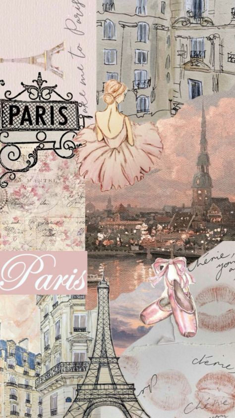 Pink Paris Wallpaper, Paris Wallpaper Iphone, Paris Aesthetic Wallpaper, Paris Collage, Paris Pink, Paris Wallpaper, Pink Wallpaper Backgrounds, Paris Pictures, Paris Aesthetic