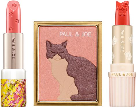 Paul & Joe Beaute Lipstick and Blush Makeup Packaging, Paul And Joe, Cosmetic Kit, Makeup Package, Cat Eye Makeup, Paul Joe, Paul & Joe, Cat Makeup, Packaging Designs