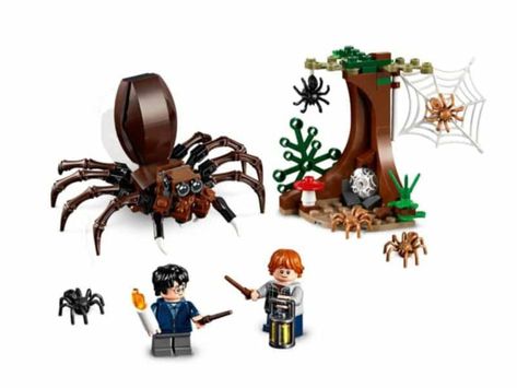 Aragog’s Lair Lego Harry Potter Diagon Alley, Harry Potter Lego Hogwarts, Lego Hogwarts Castle, Lego Diagon Alley Moc, The Forbidden Forest, Harry Potter Lego, Lego Harry Potter Ministry Of Magic, Lego Mario, Spider Toy