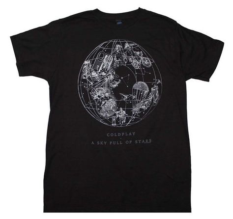 Coldplay Sky Full of Stars T-Shirt Officially by DeeGeesEmporium Coldplay Sky Full Of Stars, Coldplay Shirts, Coldplay T Shirt, Band Tee Shirts, Sky Full Of Stars, Sky Full, Coldplay, Band Tees, Star Print