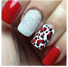 Cheetah Print Acrylic Nails, Red Cheetah Nails, Red Cheetah Print, Nails Cheetah, Cute Nail Colors, Cheetah Nails, Fingernail Designs, Leopard Print Nails, Girls Stuff