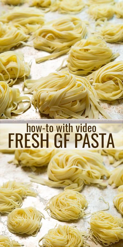 Pasta Ahead Of Time, Gluten Free Pasta Recipe, Homemade Gluten Free Pasta, Gf Pasta, Pasta At Home, Cookies Gluten Free, Homemade Gluten Free, Gluten Free Eating, Gluten Free Dinner