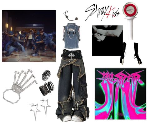 Stray Kid Outfit Concert, Skz Ate Outfit Idea, Dominate Outfit Ideas, Straykids Outfit Concert, Stray Kids Outfit Inspo Concert, Stray Kids Tour Outfits, Skz Ate Outfits, Maxident Outfit Inspired, Lalalala Skz Outfits